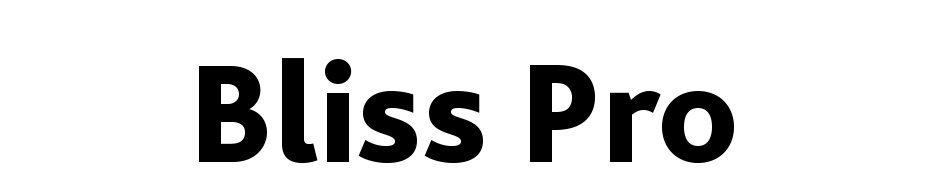 Bliss Pro Yazı tipi ücretsiz indir